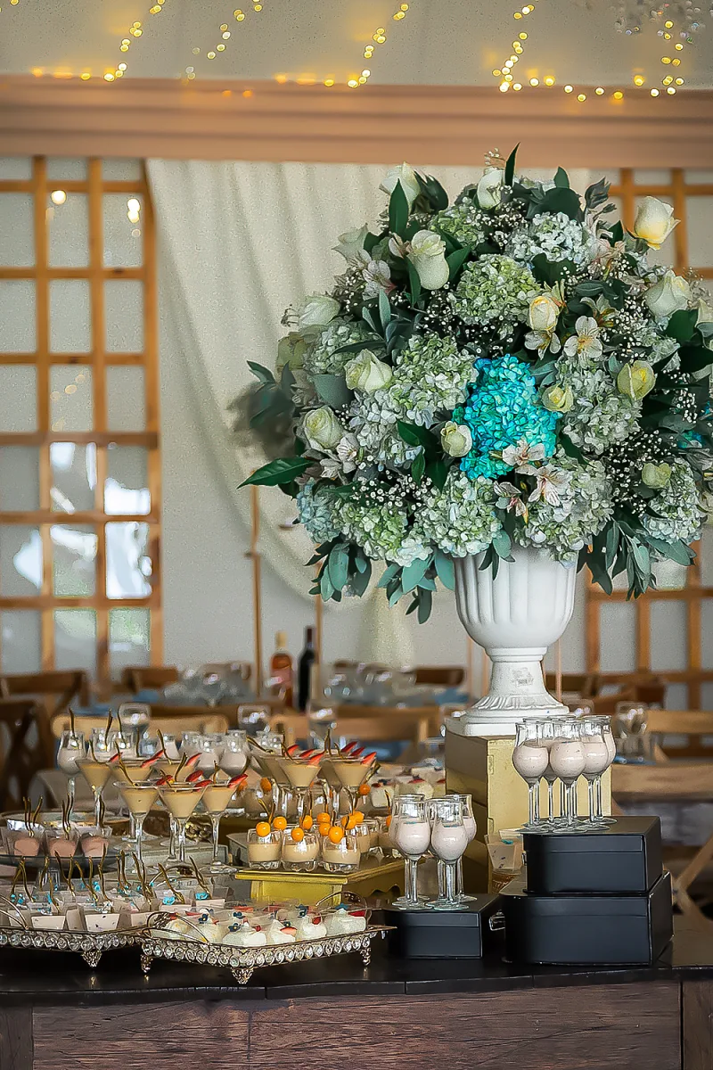 Catering matrimonio con opciones veganas, celíacas y menú infantil